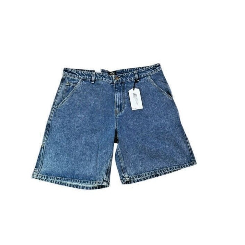 WeSC Denim Carpenter Shorts Mens Size 34 (36 Actual) Carpenter Pocket Jorts Jean